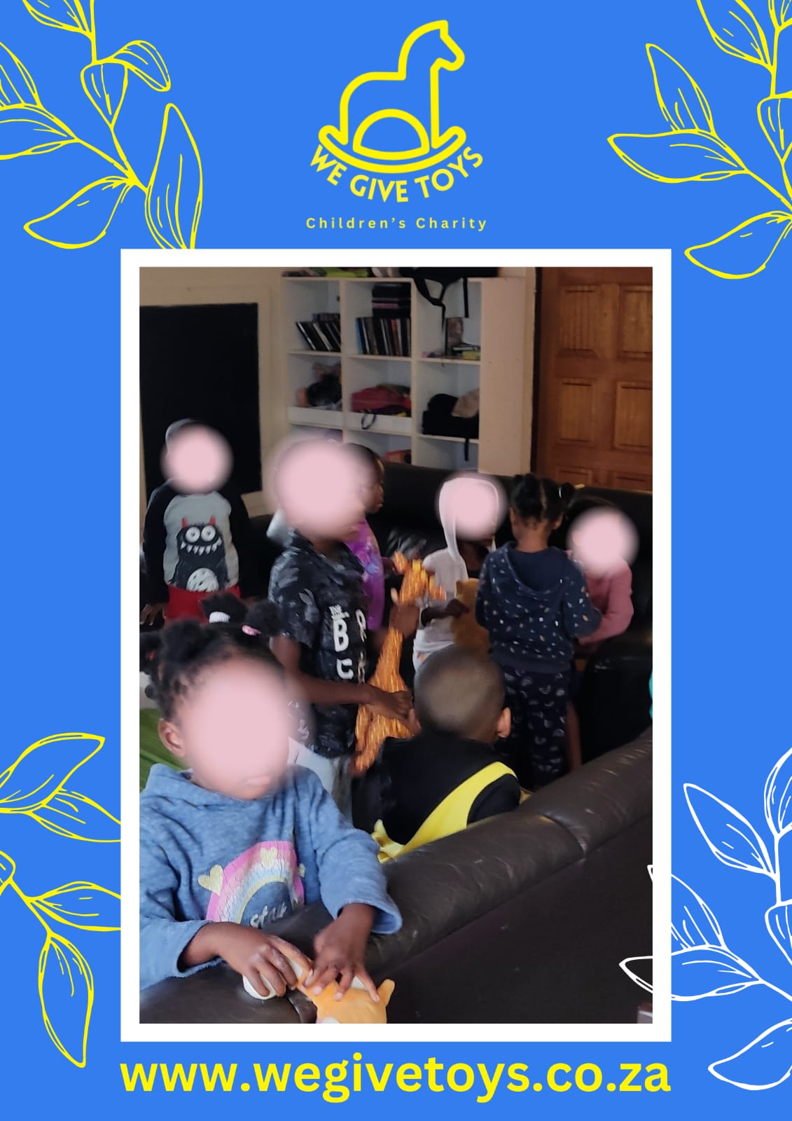 Children playing with stuffed toys
