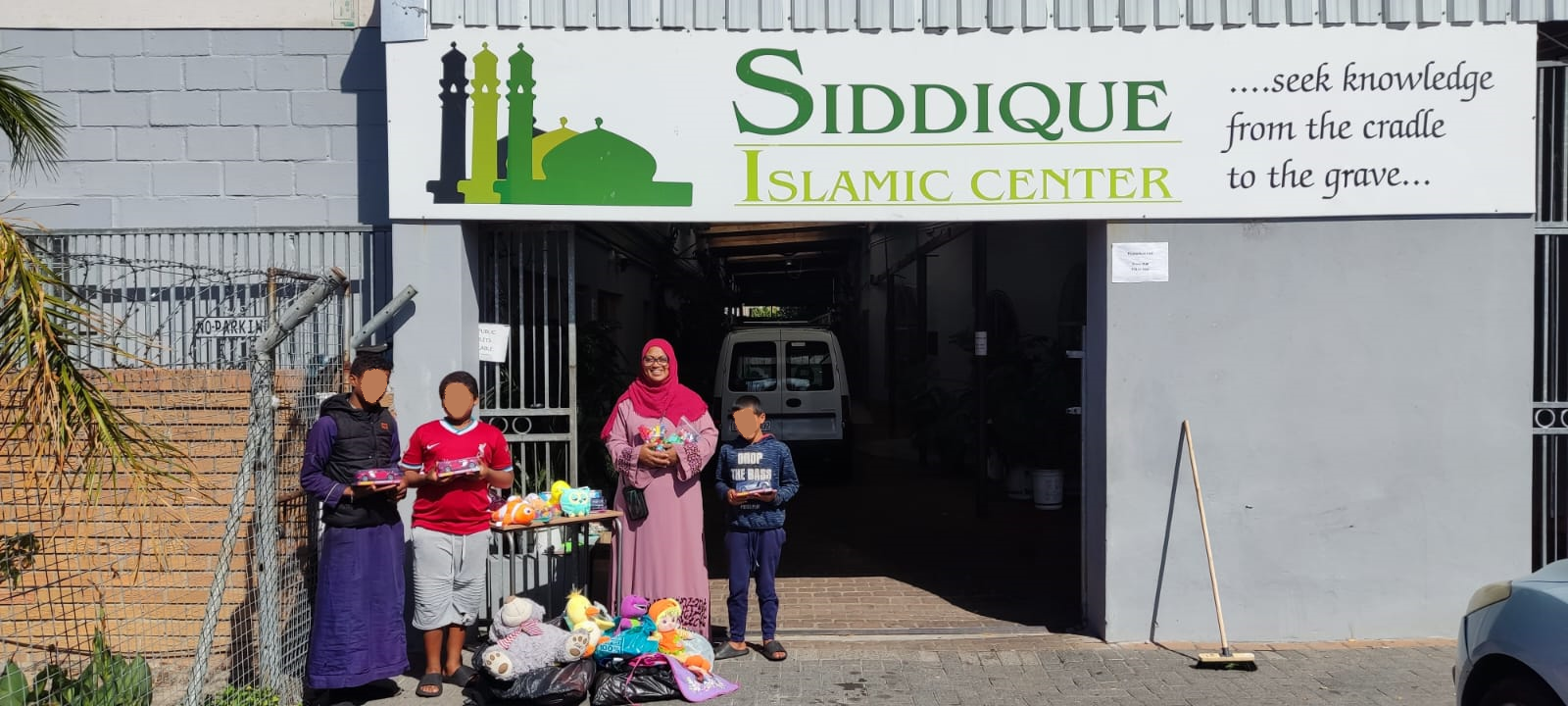 Toy drop at Siddique Islamic Center