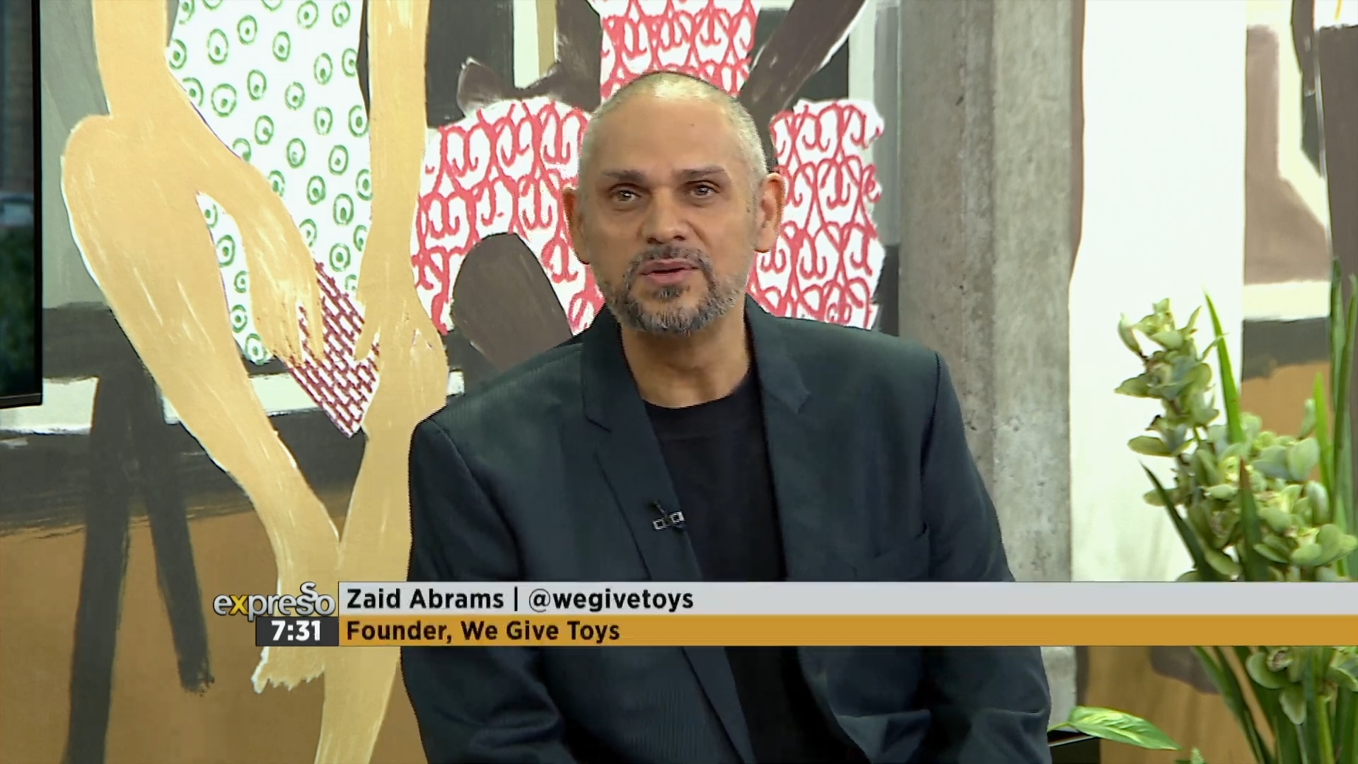 Zaid Abrams on air on Expresso