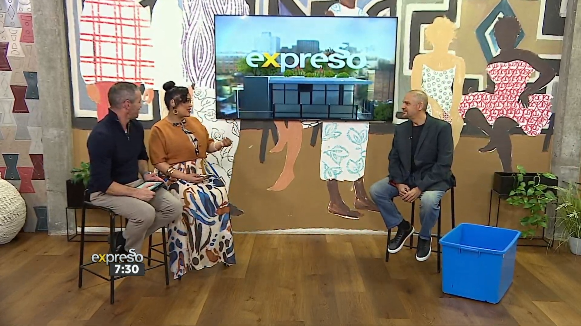 Zaid in conversation with the Expresso hosts